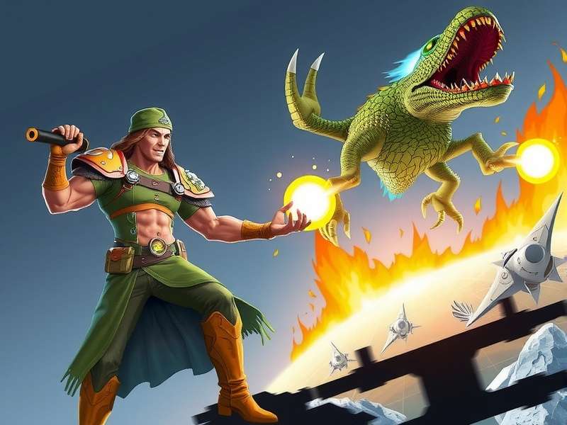 Planet Protector Pro Battle Mechanics Planet Protector Pro battle scene with eco-warrior fighting pollution monsters